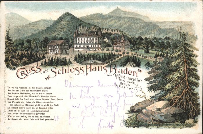 Badenweiler Schloss Haus Baden