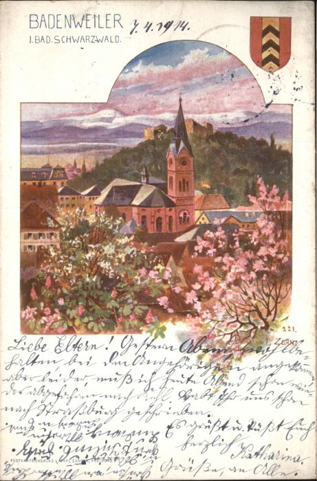 Badenweiler Kirche Wappen