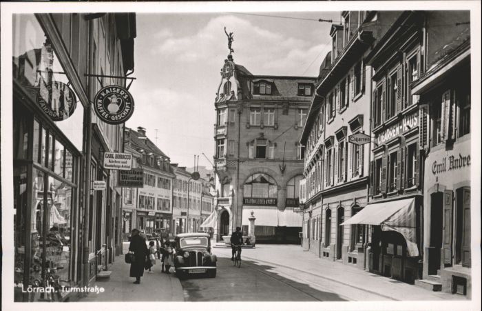 LoeRRACH Baden BW urmstrasse Kaisers Kaffee Geschaeft *