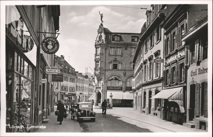 LoeRRACH Baden BW urmstrasse Kaisers Kaffee Geschaeft *