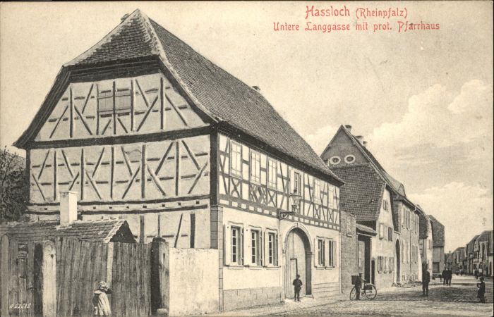 Hassloch Pfalz Untere Langgasse Pfarrhaus