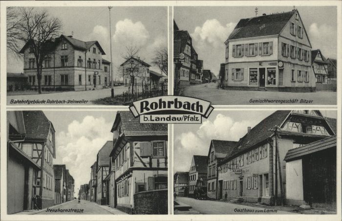 Rohrbach Pfalz Bahnhofsgebäude Gemischtwarengeschäft B