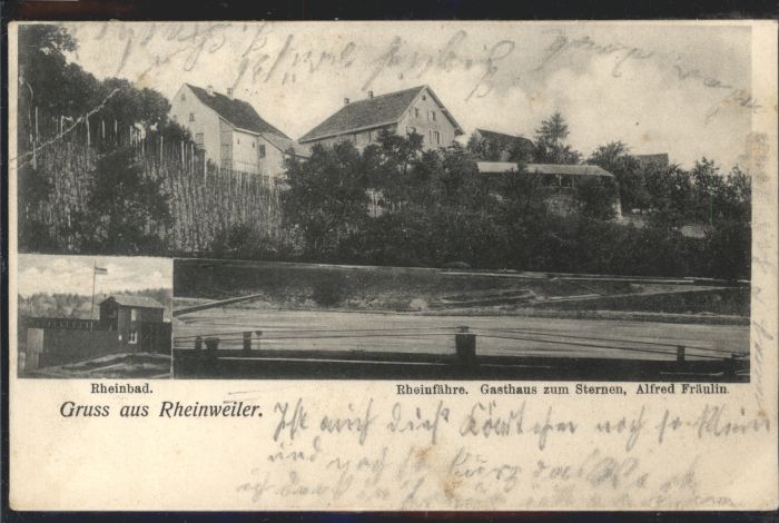 Rheinweiler Rheinfähre Gasthaus Sternen