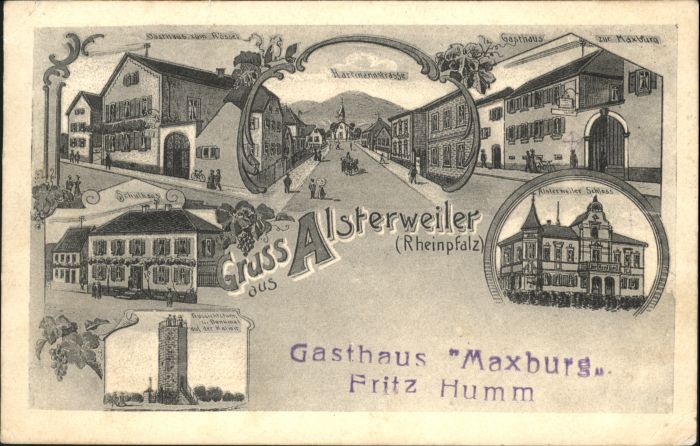 Alsterweiler Rheinpfalz Gasthaus Rössle Gasthaus Zum