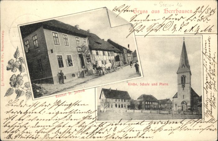 Herrhausen Gasthof Isebeck Kirche Schule