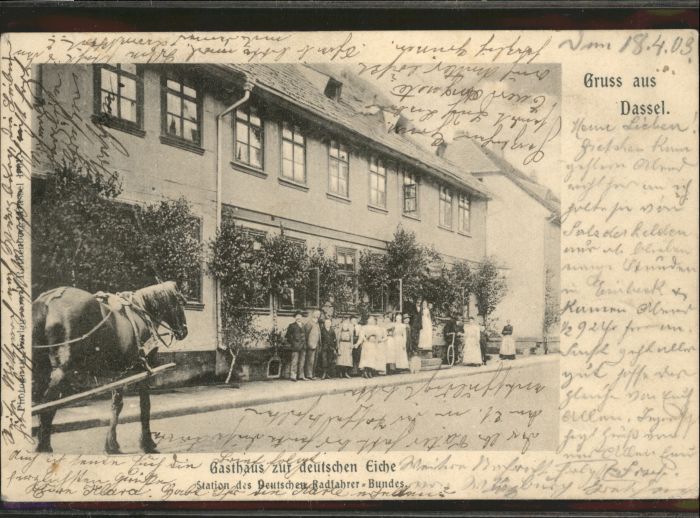 Dassel Solling Dassel Gasthaus deutschen Eiche Pferd
