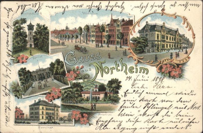 Northeim Aussichtsturm Bahnhof Brunnen Post