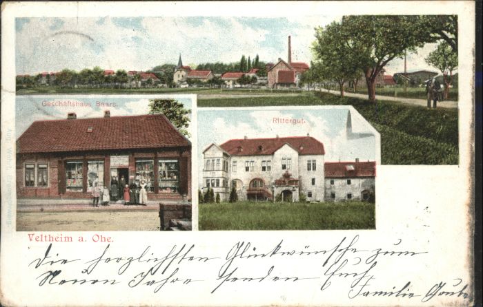 Veltheim Ohe Rittergut Geschäftshaus Baars