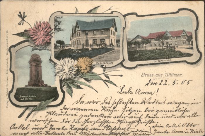 Wittmar Bismarcksäule Blumen