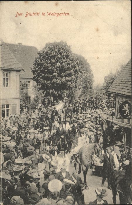 Weingarten Wuerttemberg Weingarten Blutritt