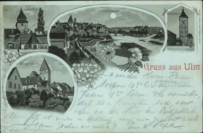 Ulm Donau Zundeltor Metzgerturm Stadtmauer Gänsto