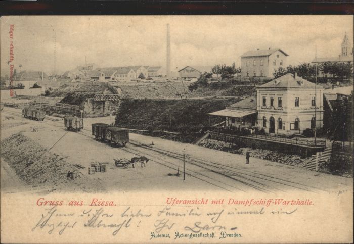 Riesa Sachsen Riesa Dampfschiff-Wartehalle