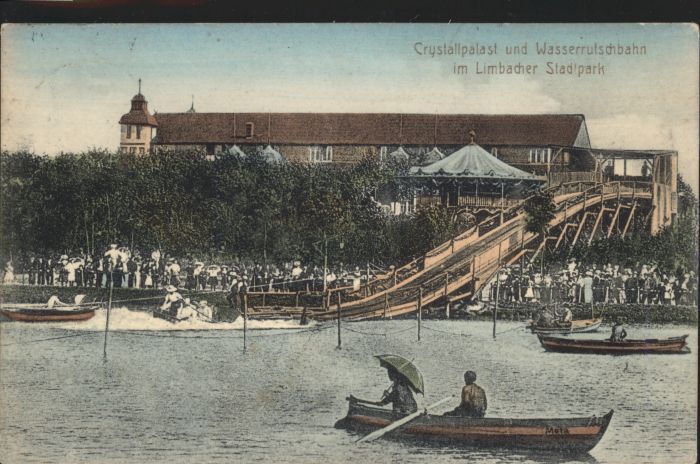Limbach Baden Limbach [?] Kristallpalast Wasserrutsch