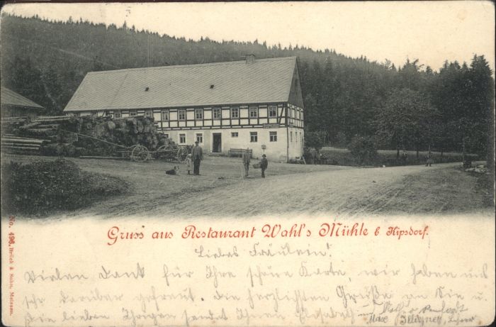 Kipsdorf Restaurant Wahls Mühle