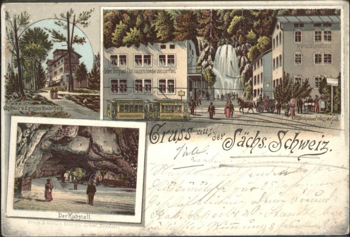 Bad Schandau [Stempelabschlag] Gasthaus Winterberg K