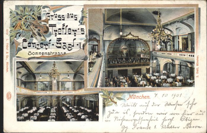 Muenchen onzertsaal Trefler Sonnenstrasse