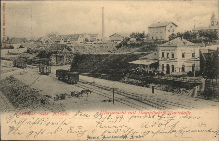 Riesa Sachsen Riesa Dampfschiff-Wartehalle