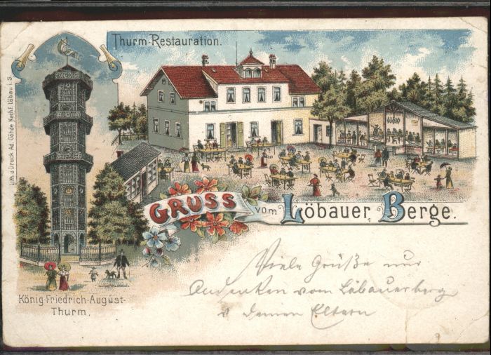 Loebau Sachsen Löbau Restauration Turm König Friedrich