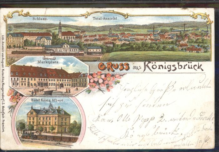 Koenigsbrueck hloss Marktplatz Hotel König Albert *