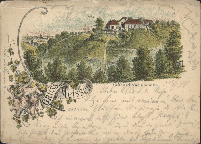 Meissen Elbe Sachsen Meissen Gebhardts Weinschank