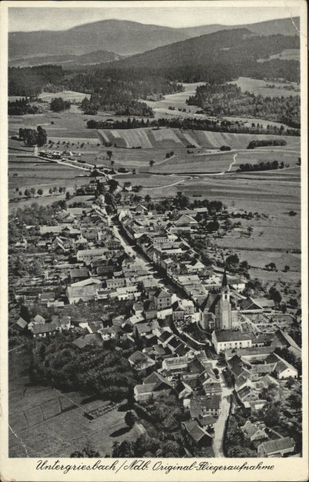Untergriesbach Niederbayern Fliegeraufnahme