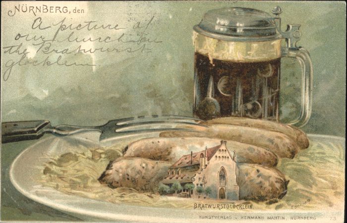 Nuernberg Bratwurst Bratwurstglöcklein Bier