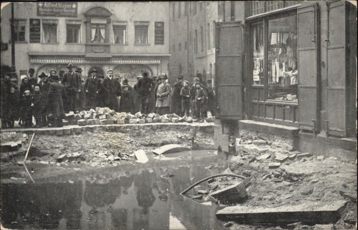 Nuernberg Frauenkirche Zerstörung Hochwasserkatas
