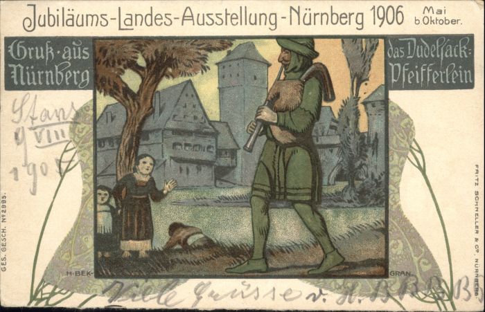 Nuernberg Jubiläumsausstellung Dudelsack Pfeiffer