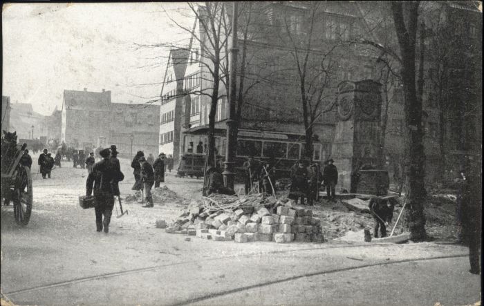 Nuernberg Maxplatz Zerstörung Hochwasserkatastrop