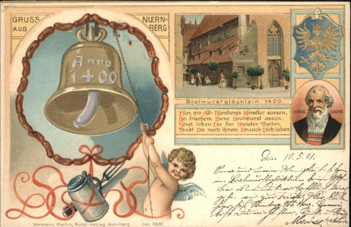 Nuernberg Engel Bratwurstglöcklein Hans Sachs Prä