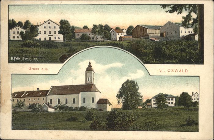 St Oswald Plankenwarth Künstler E. Felle