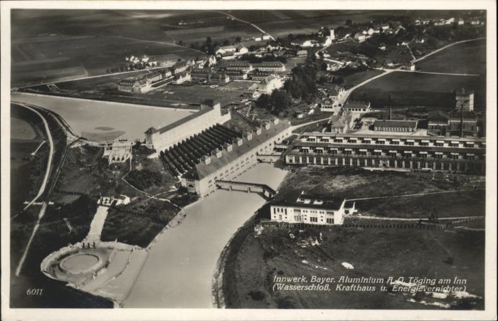 Toeging Inn Fliegeraufnahme Innwerk Bayer Aluminium