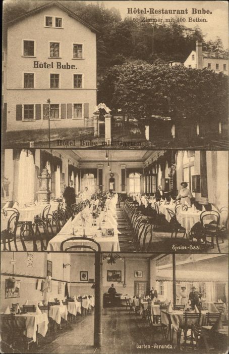 Nuernberg [Verlag] Hotel Restaurant Bube Speisesa