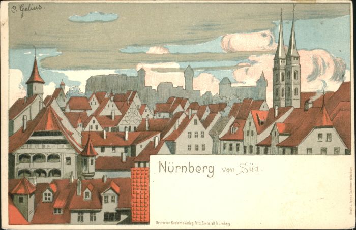 Nuernberg Künstler C. Gelius