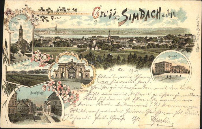 Simbach Inn Bahnhof Innbrücke Hauptstrasse
