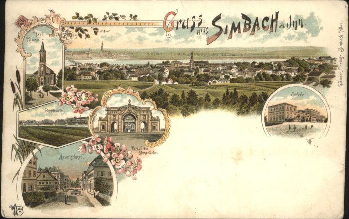 Simbach Inn Bahnhof Innbrücke Hauptstrasse