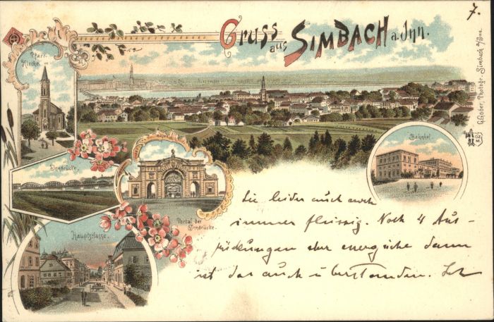 Simbach Inn Bahnhof Innbrücke Hauptstrasse
