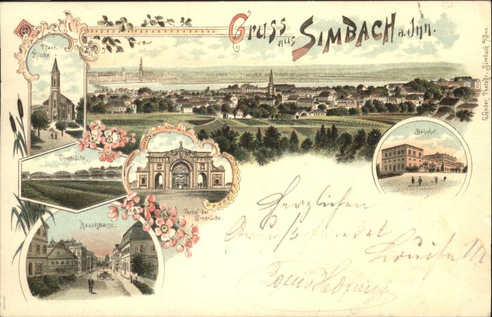 Simbach Inn Bahnhof Innbrücke Hauptstrasse