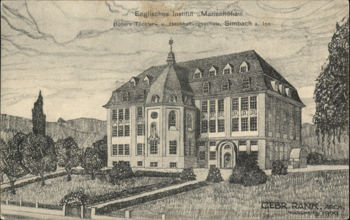 Simbach Inn Institut Marienhöhe Künstler Gebr. Rank