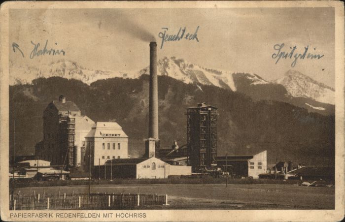 Redenfelden Papierfabrik Redenfelden Hochriss