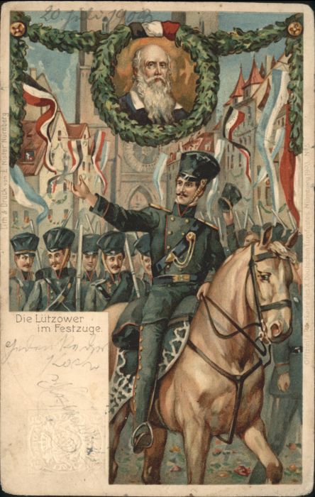 Nuernberg Ganzsache Lützower Pferd