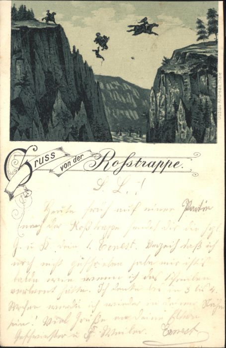 Thale Harz [Stempelabschlag] Rosstrappe