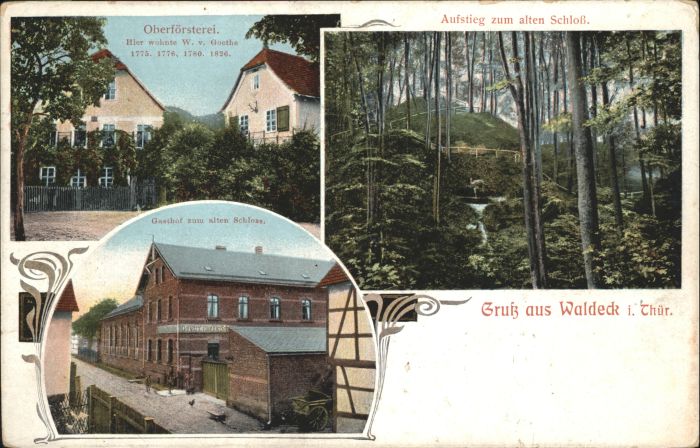 Waldeck Stadtroda Oberfoersterei Gasthof zum alten Schloss
