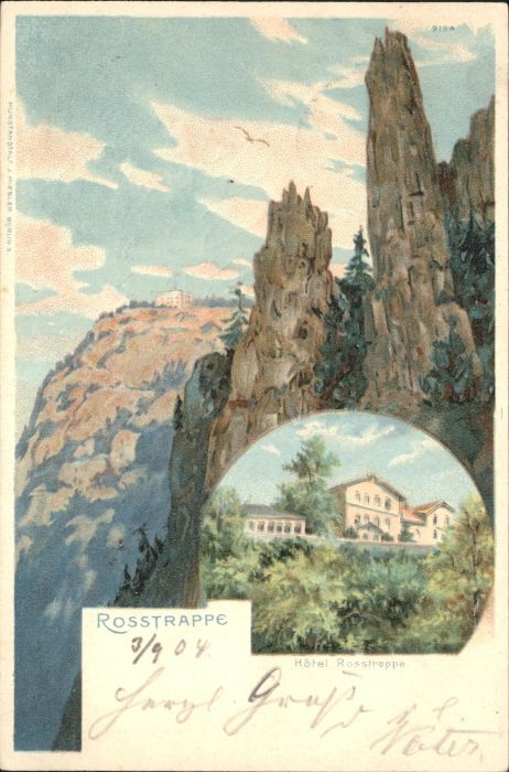 Thale Harz [Stempelabschlag] Rosstrappe Hotel