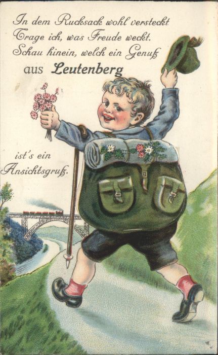 Leutenberg Thueringen Kind Leporello