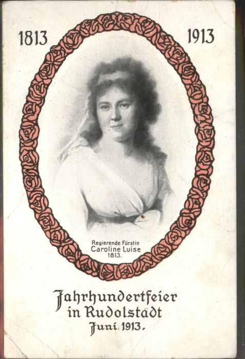 Rudolstadt Jahrhundertfeier Regierende Fürstin Car