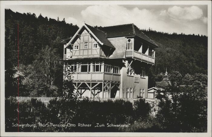 Schwarzburg Thueringer Wald Pension Otto Roehner Zum Schwarzatal