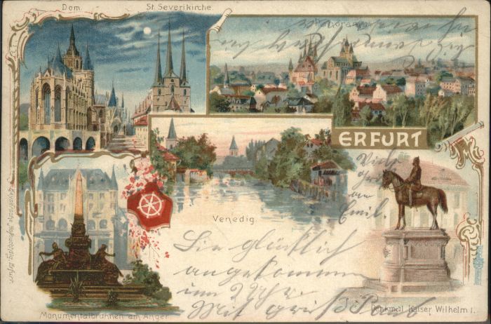 Erfurt St Severi Kirche Dom Denkmal Kaier Wilh