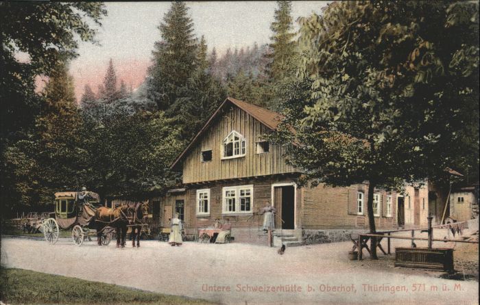 Oberhof Thueringen Untere Schweizerhütte Kutsche
