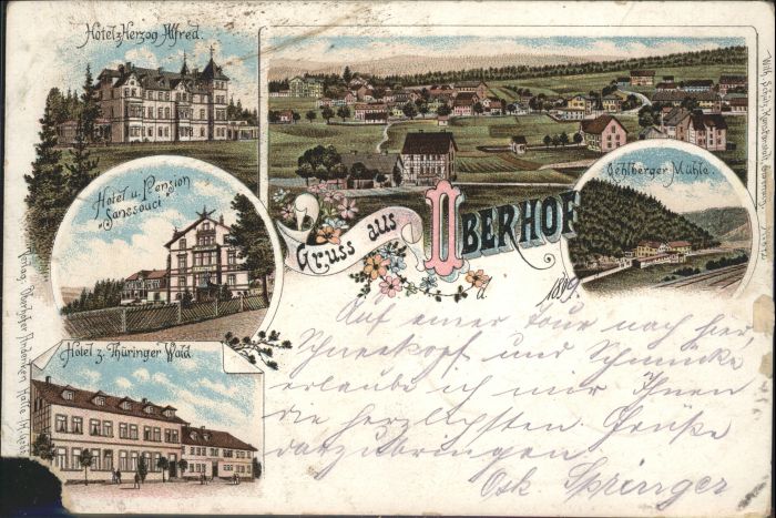 Oberhof Thueringen Hotel Pension Sanssouci Hotel Herzog Al